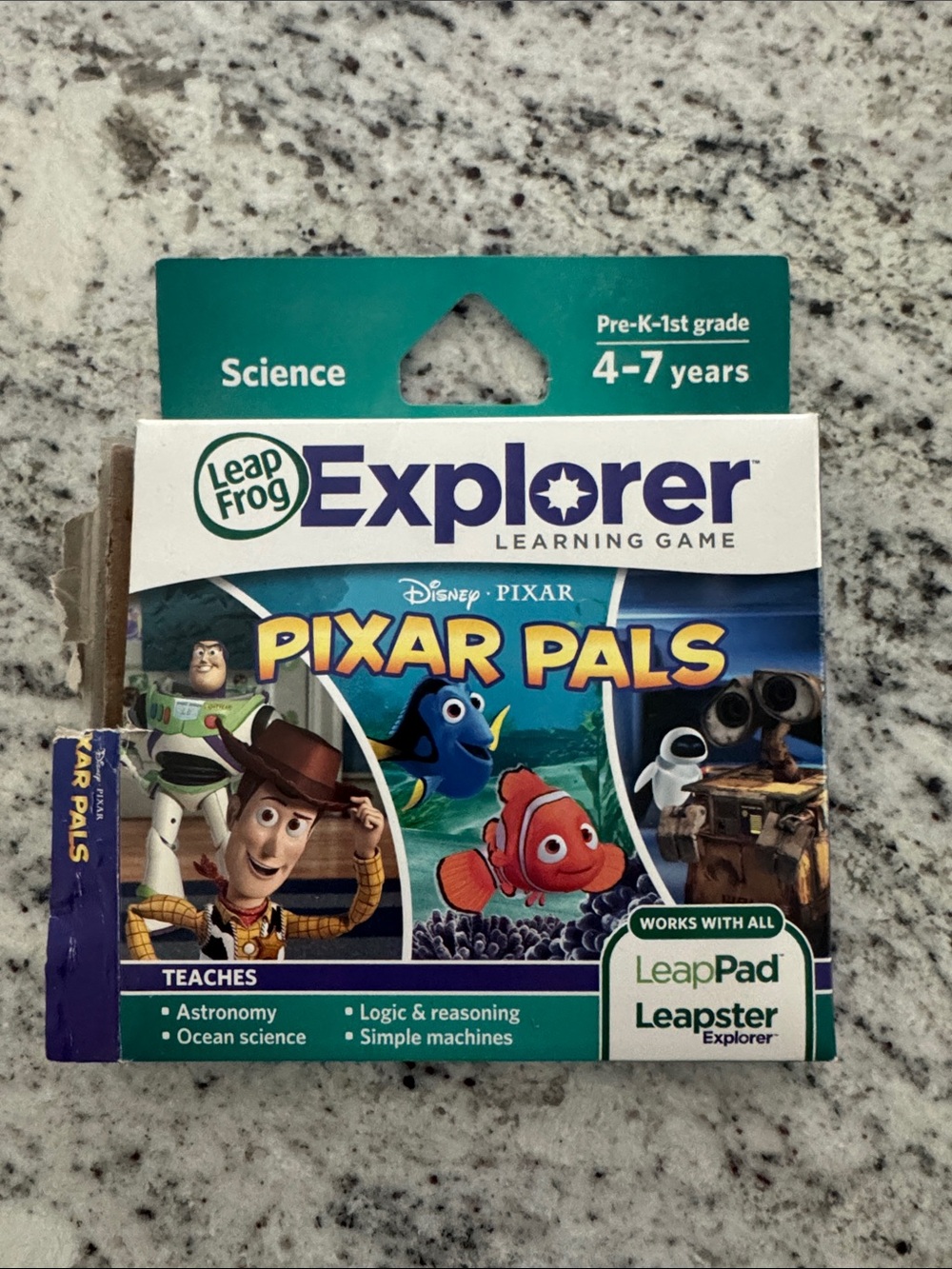 Leap Frog Explorer Learning Game Pixar Pals Disney